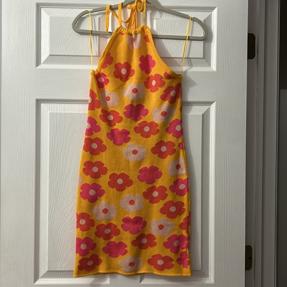 Altar’d State mini knit flower pattern dress - Picture 3 of 6